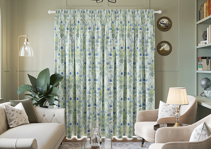 Cotswold Faux Silk, Sapphire - Made to Measure Curtain - Image 7